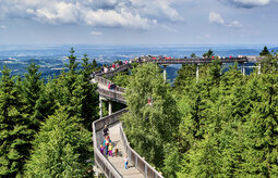Baumwipfelpfad in Sankt Englmar im Bayerischen Wald.
